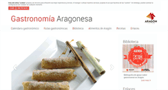 Desktop Screenshot of gastronomia-aragonesa.com